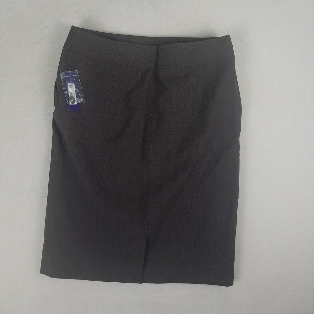 APT. 9 Women's Charcoal‎ Gray Pencil Skirt Career Business Size 10 NWT vntg